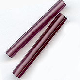 Vintage amethyst matte long pentagon bead. 40x5mm. Pkg of 6. 