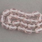 Vintage Czech faceted ovals 8x5mm strand of 25. 