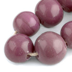 Old Chinese opaque lilac color glass bead. 22mm. Pkg.1