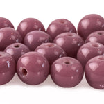 Old Chinese opaque lilac color glass bead. 22mm. Pkg.1