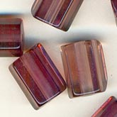 B11-PP-0425 Vintage German Amethyst Color Barrel Bead. 9-10mm. Pkg of 5