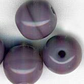 Vintage Czech smokey purple rounds. 5mm. Pkg of 20.