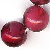 Rose Glass Rounds Czech. 8mm.Pkg of 10