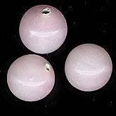 b11-pp-0749 Vintage Japanese Top Hole Pink Rounds. 8mm. Pkg of 6