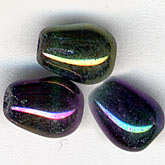 Tiny purple iris teardrops. 7x5mm. Pkg of 25. 