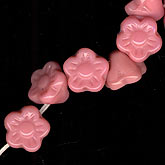 Czech flower button beads. 7mm. Pkg of 10