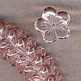 Large flat flower. 16x4mm. Pkg of 4
