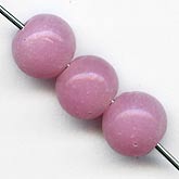 Vintage Japanese opaque pink/lavender 9mm rounds. Pkg of 8. b11-pp-0876(e)