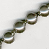 Gunmetal Japanese Round Glass Pearls. 8mm. Pkg 10. b11-pr-0111