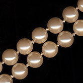 Vintage 8mm glass pearls. Strand of 20