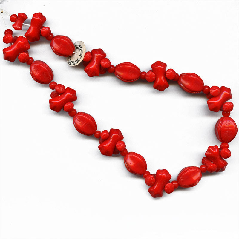Vintage Czech fruit & flower beads. 1-12" strand. 