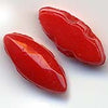 Antique opaque two hole marquise beads.4x10mm. Pkg of 25