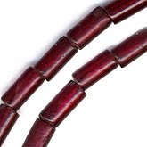 Antique Venetian bugle beads, 9x5mm strand of 10. b11-rd-0614