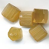 b11-yo-0818-Vintage satin glass pentagons. 7x7mm. Pkg of 4