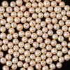 AA quality freshwater pearls, loose, off-round light apricot. 4mm. Pkg 50. 1990s.