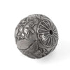 Antique Chinese silver bead. Leaves, flowers and pomegranets. Lotus caps. 25mm. b18-661