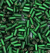 Vintage Czech bugle beads. 5x2mm. 10-gr. bag. b17-019(e)