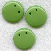 Rare vintage Bohemian sew-on disks. 9mm dia. Pkg of 10