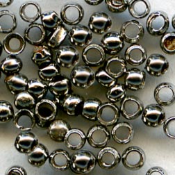 b17-108-Rare antique French steel microbeads, size 18 5 gr