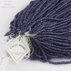 Vintage pearl opaque blue seed bead hank, 16/0, Czechoslovakia "Finest Brand" 45 gram hank.