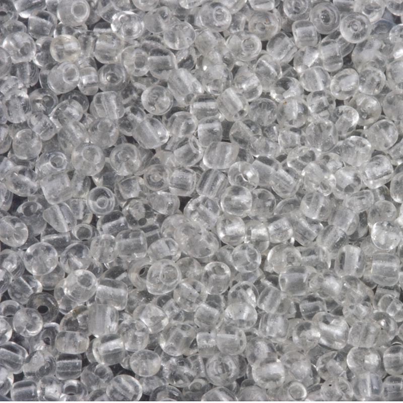 Antique Italian crystal charlottes size 13/0, 10 gram bag