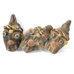 Ancient Phoenicia glass head pendant reproduction.