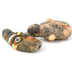 Ancient Phoenicia glass head pendant reproduction.
