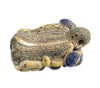Ancient Phoenicia glass head pendant reproduction. 29-39 mm average.