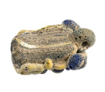 Ancient Phoenicia glass head pendant reproduction. 29-39 mm average.