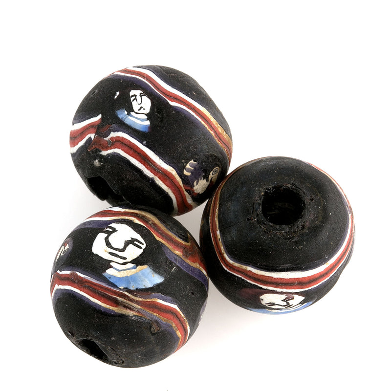 Ancient Indonesian Jatim bead replica. 19mm. Sold individually.
