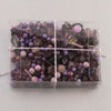 Vintage glass bead mix of purple beads from Europe, Japan and beyond.  5 oz box. Purple Haze