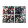 Vintage high quality gemstone bead mix.  4-10mm. 5 oz box. gemstone