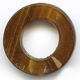Vintage carved horn flat rings, 22x6mm.  Pkg. 2.
