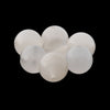 Natural translucent white moonstone Chalcedony high polish 10mm beads 20 pcs