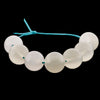 Natural translucent white moonstone Chalcedony high polish 10mm beads 20 pcs