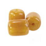 Cylindrical Phenolic resin "African Amber" bead from the African trade. 28x22mm. Pkg 1. 