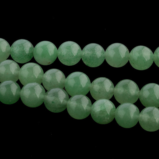 Green Aventurine round beads, 6mm, 1 strand or 68pcs.  B4-ave216
