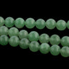 4mm vintage green aventurine round beads in 16 inch strands. 