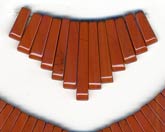 Vintage Jasper Fans, Pkg of 1. 