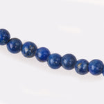 Natural grade AA Lapis Lazuli 3mm round beads. 15.5 inch strand.