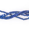 Natural grade AA Lapis Lazuli 3mm round beads. 15.5 inch strand.