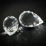 28x18mm faceted genuine clear quartz crystal faceted teardrop pendant, Pkg of 1. 