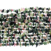 Vintage natural Tourmaline chip bead strand, 5-9mm. 12 inch strand.  b4-tou081