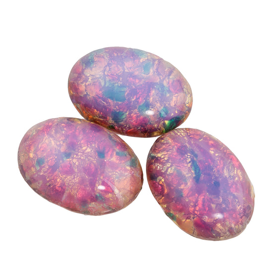 Opal Glass Cabochon. Japanese. 18x13mm. Pkg of 1. b5-0257-2