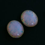 Vintage Japanese opal glass cab. 12x10mm. Pkg of 2.