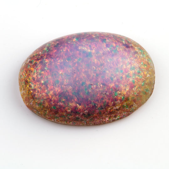 Opal glass Cabochon. Japanese.  24x18mm. Pkg of 1. b5-0257-3
