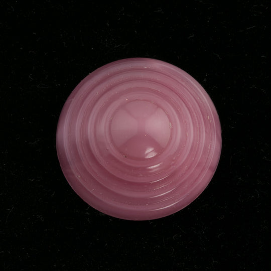Beehive cabochon, rose pink glass. Czechslovakian. 18mm. Pkg of 1. b5-414