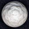 Molded glass floral stone. 14mm. Pkg of 1.