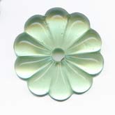 Vintage West German flower stone. 35 mm. Pkg of 1. b5-480