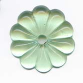 Vintage West German flower stone. 35 mm. Pkg of 1. b5-480